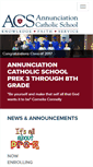 Mobile Screenshot of annunciationschool.net